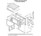 Kenmore 6654438996 cabinet and latch diagram