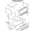 Kenmore 6654438996 microwave cabinet diagram