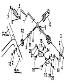 Chute control rod assembly