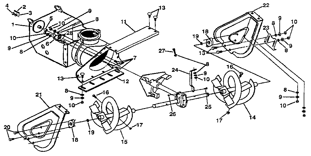 Auger housing