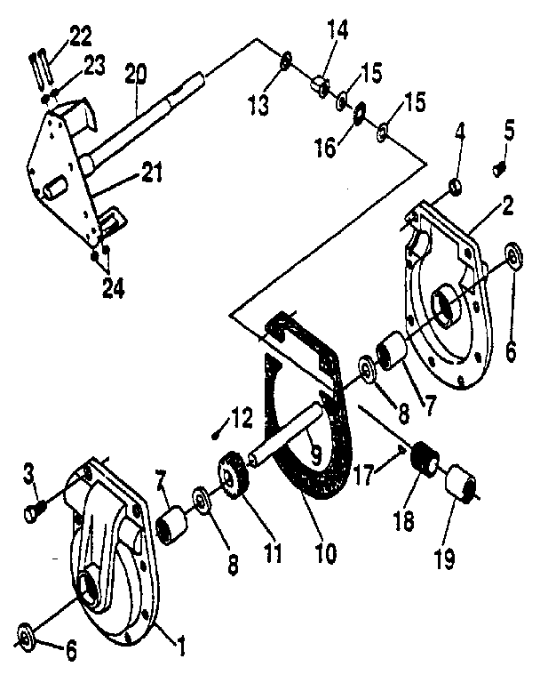 Gear case assembly