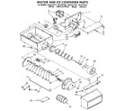 Kenmore 1069537614 motor and ice container diagram