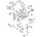 Troybilt 14055(140550100101-140550199999) 42 and 48 inch mower deck diagram