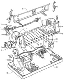 Power supply and paper feed assy