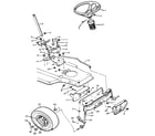 Craftsman 502255532 steering diagram