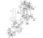 Weider 354156010 pulley and bench assembly diagram