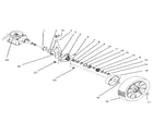 Lawn-Boy 10201-3900001 AND UP rear axle assembly diagram