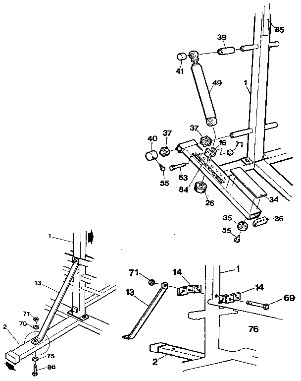 Bracket & stepper assembly