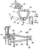 Stepper handle & leg press bar assemblies