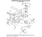 Kenmore 6654438914 magnetron and air flow diagram