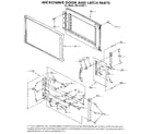 Kenmore 6654438914 microwave door and latch diagram