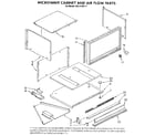 Kenmore 6654438914 microwave cabinet and air flow diagram