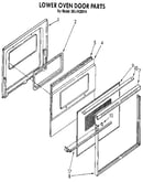 Lower oven door