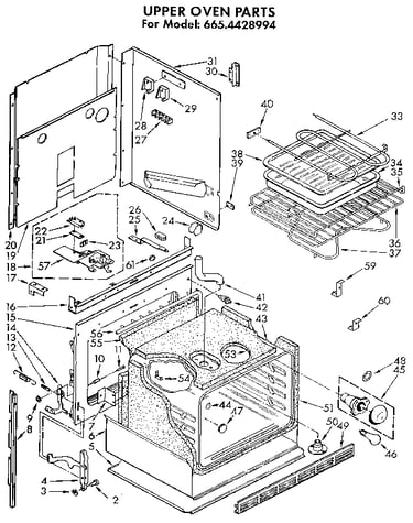 Upper oven