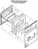 Upper oven door