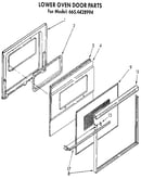 Lower oven door