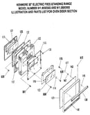 Oven door section