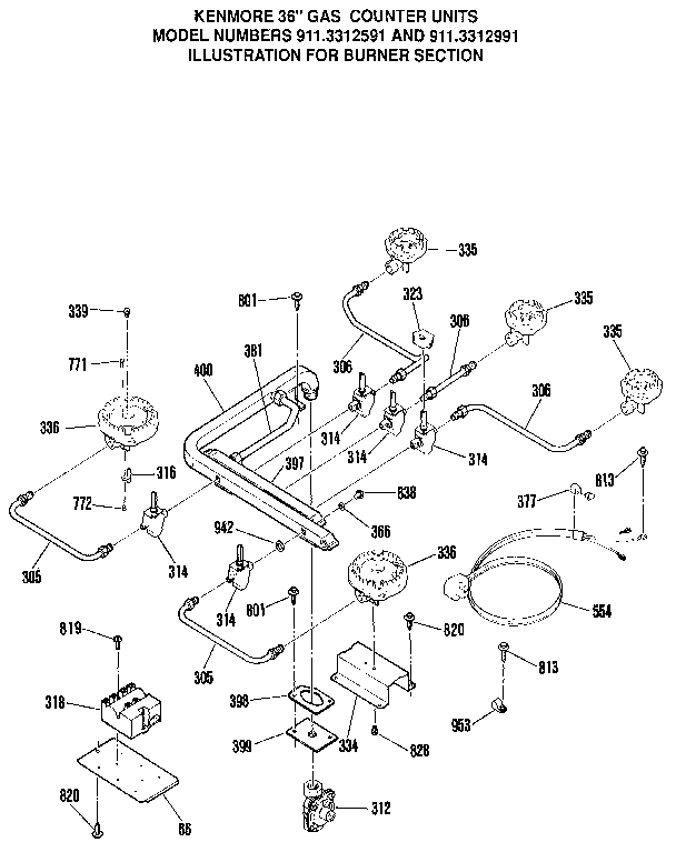 Burner section