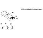 Kenmore 9116008914 wire harnesses and components diagram