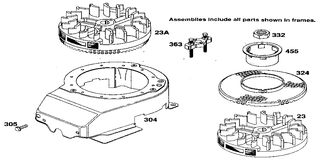 MAGNETO  AND BLOWER HOUSING