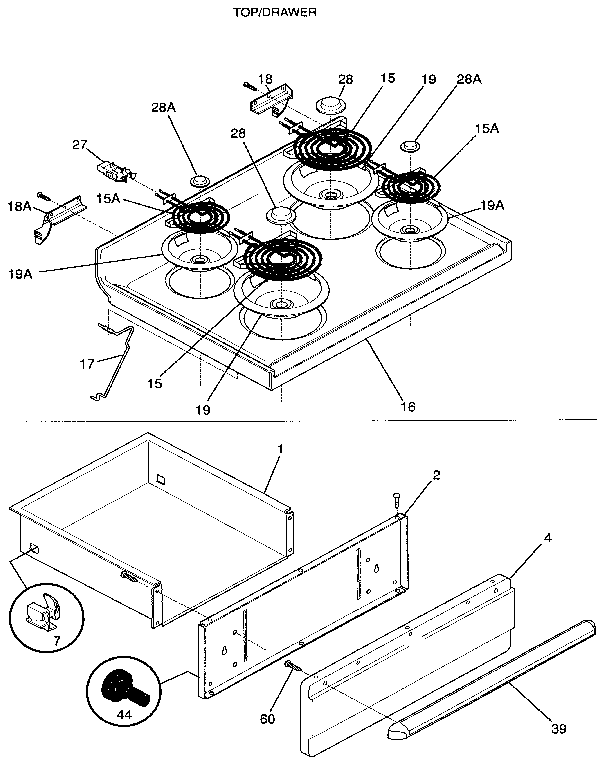 Top/drawer