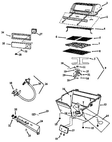Grill head assembly