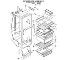 Kenmore 1069535581 refrigerator liner diagram
