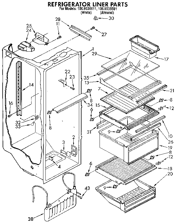 Refrigerator liner