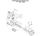 Kenmore 1069535581 motor and ice container diagram