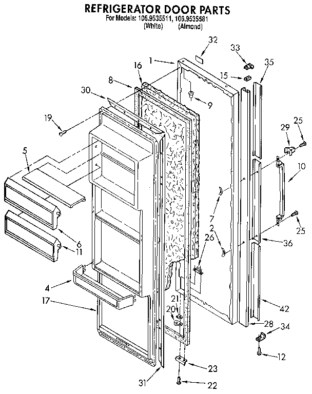 Refrigerator door