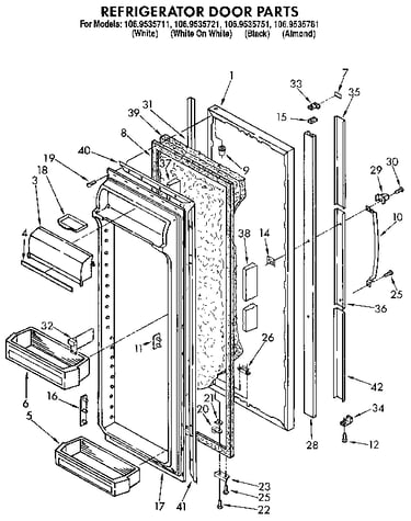 Refrigerator door