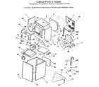 Kenmore 41799160830 cabinet parts & heater diagram