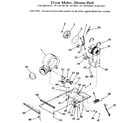 Kenmore 41799160830 dryer motor, blower, belt diagram