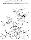 Dryer motor, blower, belt