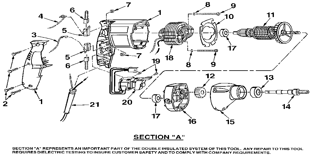 Field and armature assembly
