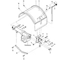Troybilt 15006 hood, bracket & depth regulator diagram