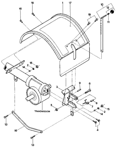 Hood, bracket & depth regulator