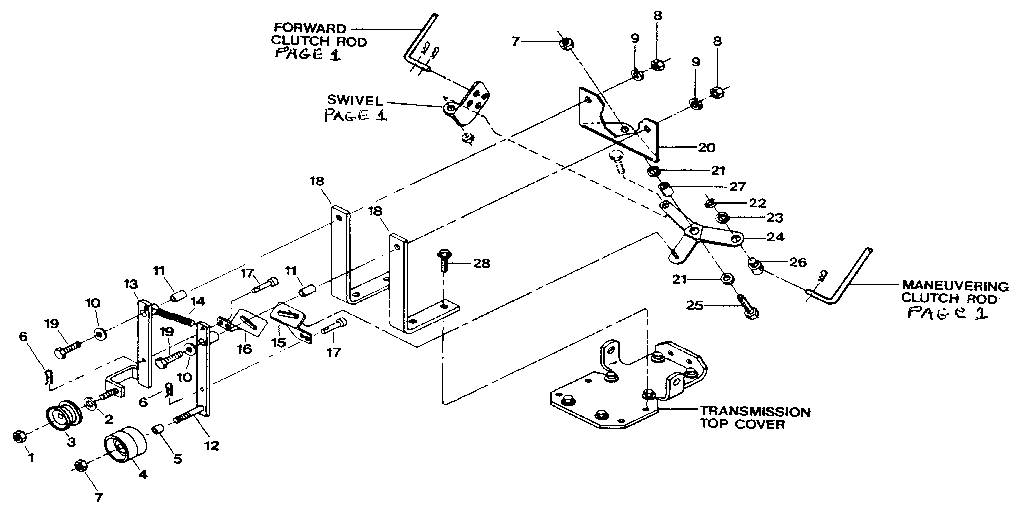 Forward/reverse idler assembly