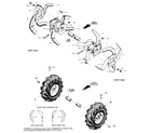 Troybilt 15006 bolo tines, wheels diagram