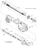 Drive shaft, input pinion shaft & gear assemblies