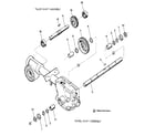 Troybilt 15006 wheel shaft & tiller shaft assemblies diagram