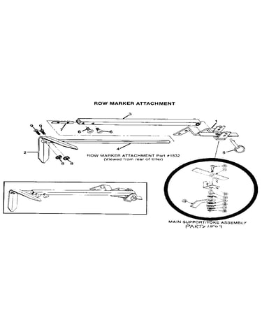 Row marker attachment
