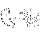 Troybilt 15006 bumper & carburetor guard attachment - part #11045 diagram