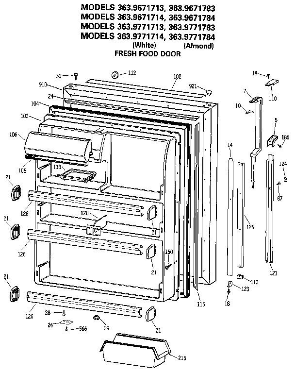 Fresh food door