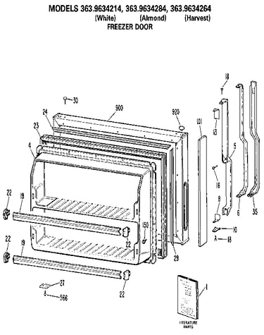 Freezer door