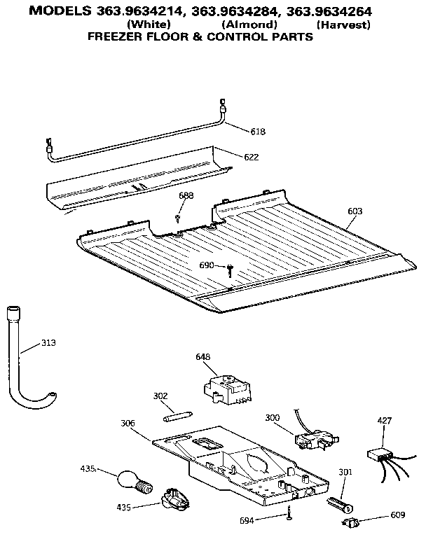 Freezer floor & control