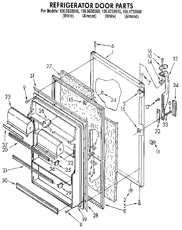 Refrigerator door