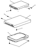 Assembly 3:  diskette and hard disk drives