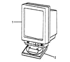 IBM PSI-2155 assembly 4:  display and linecord diagram