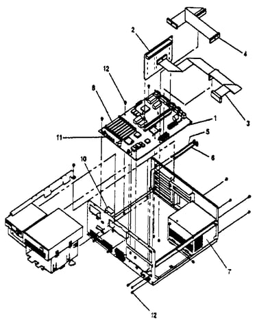 Assembly 2:  system unit-interior